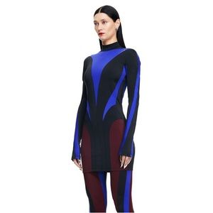 H&M x Mugler Spiral-paneled Mini Dress
Black — Limited Release *NWT*